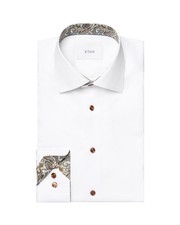 NWT ETON DRESS SHIRT white signature twill luxury Sweden 43 17 contemporary picture