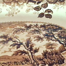 Rare Antique Picturesque Views Newbury Hudson Platter. 17.5