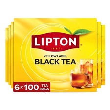 Lipton Black Tea Bags 600-Count Premium Breakfast Tea High Caffeine -6x100 bags picture