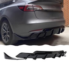 STSEV01 Rear Diffuser + Extensions for Tesla Model 3 2017-2023 Accessories picture