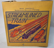 Prewar 1940's MARX M10005 Union Pacific Passenger Tin Train Windup Clockwork SET picture
