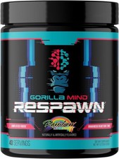 Gorilla Mind Respawn Gaming Nootropic Focus Mental Acuity Formula 40 Serving New picture