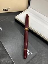 SALE Montblanc Meisterstück 163R Red Rollerball Pen Gold Trim Luxury Gift NIB picture