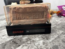 Eminem Brick Marshall Signed Autographed Cassette Wood Dog Tag SHADY 15 Jason picture