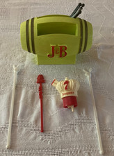 Vintage J&B Whisky Barrel Bar Caddy Seagrams 7 Pourer Playboy Swizzle Stick Lot picture