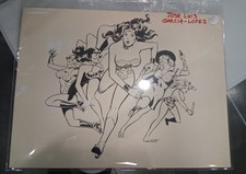 Jose Luis Garcia Lopez Vintage Original Art Board Huge Oversized picture