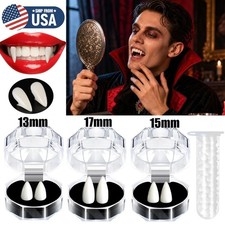 Reusable Vampire Teeth Fangs with Adhesive for Adults and Kids Halloween Cosplay picture