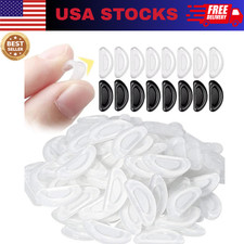 20/40 Pcs Adhesive Anti-slip Silicone Nose Pads Gasket Stick On For Eyeglasses picture