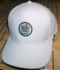 NWT Genuine Augusta National Golf Club MEMBERS Circle Logo Tech White Golf Hat picture