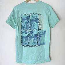 Vintage 90's Team Haro BMX Tour Bike Art Green RARE Single Stitch Tee Shirt - M picture
