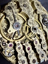 Antique 1860s MJ Tobias Liverpool Full Hunter Pocket Watch Engraved Movement -3A picture
