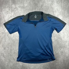 Kuhl Mens Large Shadow 1/4 Zip Shirt Blue Charcoal Golf Hiking Athletic Outdoors picture