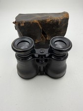 Vintage Binoculars With Original Leather Case picture