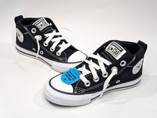Converse CTAS Street Black/White Boy's Mid Top Sneakers - Asst Sizes NWB A01720F picture