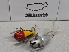(2) Vintage Heddon CRAZY CRAWLER Lures...YRD & XRS picture