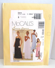 McCall's Evening Elegance Lined Dress & Scarf Pattern #9103 Misses' 10-14 Uncut picture