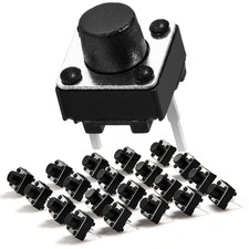 25Pcs 6x6x5mm 2 Pin PCB Momentary Tactile Tact Push Button Switch DIP Micro picture