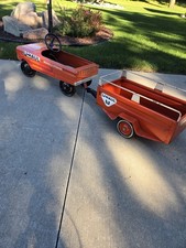 Vintage 1950-60s UHaul Petal Car With Matching Wagon picture