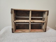 Vintage 1940s/50s Coca-Cola Wooden Crate - Durango Colorado - 4-Compartment Shel picture