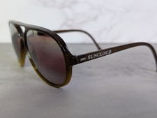 Vintage Suncloud SCR Sunglasses 1980s French Made Rose Mirror Lenses picture