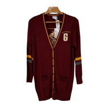 Torrid Harry Potter Gryffindor Burgundy Boyfriend Cardigan Plus Size 1X New picture