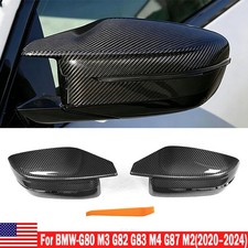 For 2021-26 BMW G80 G82 G83 G87 Full Dry Carbon Fiber Replacement Mirror Covers picture