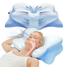 Derila Ergo Cervical Neck Pillow - Memory Foam Pillows for Back & Side Sleepers picture