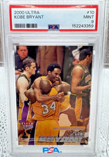 Fleer Ultra 2000-01 Kobe Bryant #10 PSA 9 - Shaq in photo picture