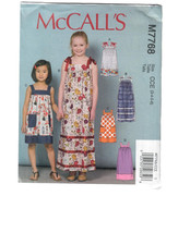 McCall’s M7768 Sewing Pattern Child/Girls Pullover Dresses Length Variations 3-6 picture