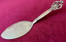 VTG DANISH STERLING PASTRY SERVER GRAPES PATTERN COHR DENMARK STAINLESS HANDLE picture