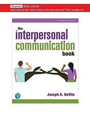 The Interpersonal Communication book - GOOD - PAPERBACK- 9780136968474 picture