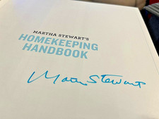 Martha Stewart's Homekeeping Handbook SIGNED Essential Guide HC Book 1st Ed 2006 picture