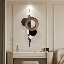 HEBOIX Large Metal Wall Decor Modern Metal Wall Art 3D Wall Sculptures Handma... picture