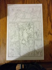 The Dragon King God Killer First Page Original Artwork Page #1 Concept Drawing. picture