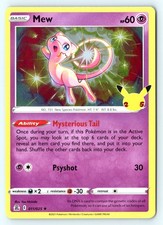 Mew 11/25 Celebrations Holo Pokemon NM picture