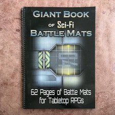 Giant book of sci-fi battle mats plus Starfinder mats and tiles. picture