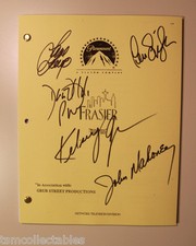 FRASIER full cast autographed SCRIPT Kelsey Grammer David HYDE PIERCE GILPIN picture