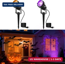 L LOHAS LED Orange and Purple Halloween Outdoor Spotlight 5W 2 Pack picture