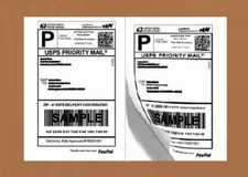 Half Sheet Shipping Labels 8.5x5.5 – 200 Matte White Adhesive Labels for Printer picture