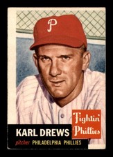 1953 Topps #59 Karl Drews DP VG/VGEX X3606640 picture