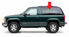 Fits 1993-1999 Blazer/Tahoe, GM Yukon 2DR Left Driver Side Quarter Glass picture