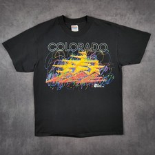 Vintage 1995 US Olympic Festival Colorado Shirt Mens Large Black Single Stitch picture