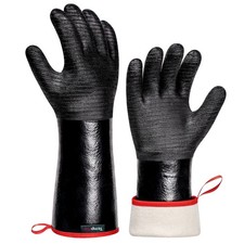 TempPro Waterproof BBQ Gloves Heat Resistant 932°F Heat-Resistant, 14