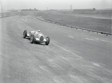 Bernd Rosemeyer drives his race car 1930s Historic Old Photo picture