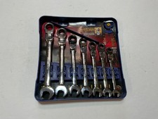 NOS GearWrench 7 pc metric ratchet flex end combination wrench set 10-19mm 9900D picture