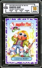 2019 Garbage Pail Kids 2a PURPLE Courted Kurt Cobain Nirvana ~ CG 10 PRISTINE picture