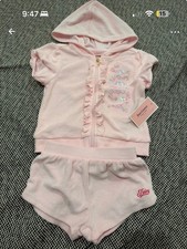 Juicy Couture Girls Velour Short Set Pink picture