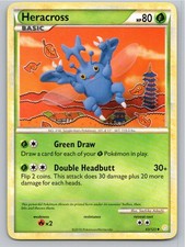 2010 POKEMON HERACROSS HEARTGOLD & SOULSILVER 43/123 UC NM A78463 FREE S&H picture