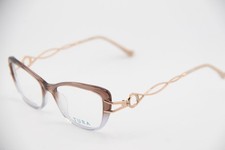 NEW TURA R592 BRN CLEAR BROWN GRAY GOLD BEIGE AUTHENTIC FRAMES EYEGLASSES 53-17 picture