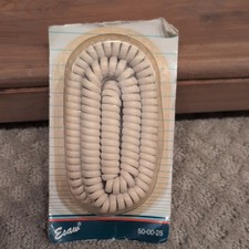 Vtg NOS Jebsee Handset Replacement Phone Cord 25' Model 500-25 Beige picture